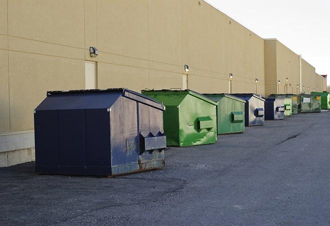 commercial disposal bins at a construction site in Burlington, NJ